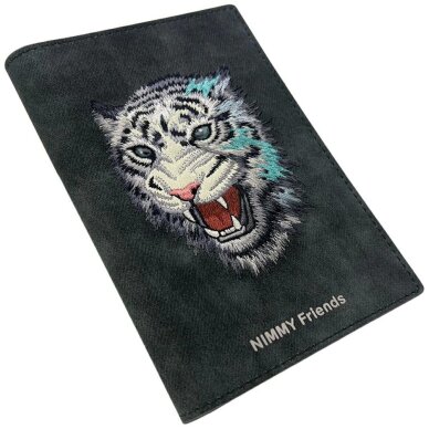 Nimmy Raptor Tiger paso / piniginės dėklas – tamsiai pilkas 4