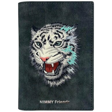 Nimmy Raptor Tiger paso / piniginės dėklas – tamsiai pilkas