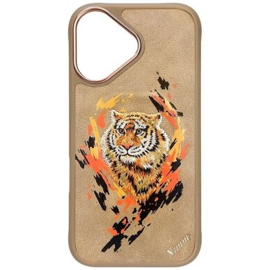 iPhone 16 Nimmy Tiger dėklas su MagSafe – rudas 1