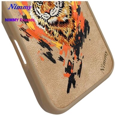 iPhone 16 Nimmy Tiger dėklas su MagSafe – rudas 11