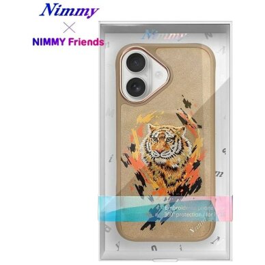iPhone 16 Nimmy Tiger dėklas su MagSafe – rudas 14