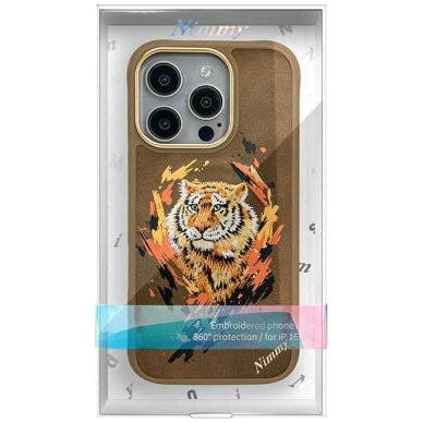 iPhone 16 Pro Nimmy Tiger dėklas su MagSafe – rudas 10