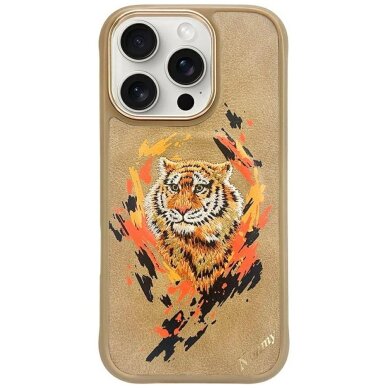 iPhone 16 Pro Nimmy Tiger dėklas su MagSafe – rudas