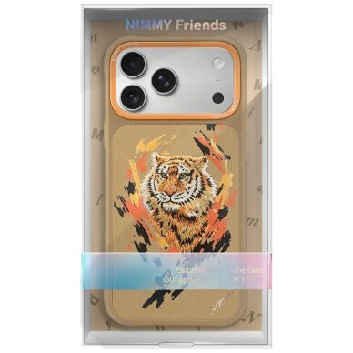 iPhone 17 Pro Nimmy Tiger MagSafe dėklas – šviesiai rudas 6