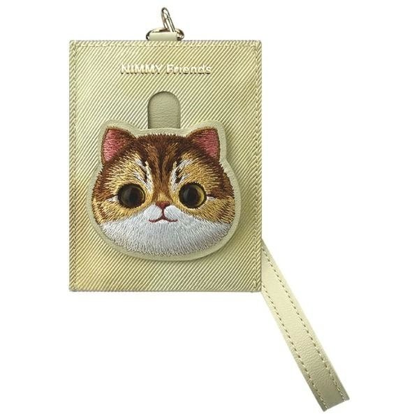 iPhone dėklas Nimmy Big Eyed Pet 2.0 Cat 3-in-1: telefonas + piniginė + seklys – smėlinis 2