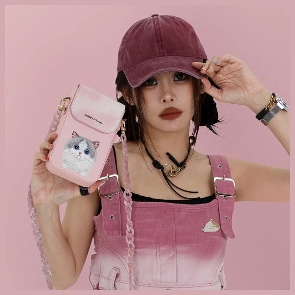 Nimmy Big Eyed Pet 2.0 Cat telefono rankinė – rožinė 6