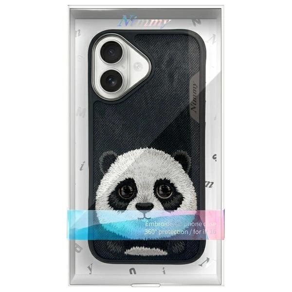 iPhone 16 dėklas Nimmy Big Eyed Pet 2.0 Panda – juodas 11