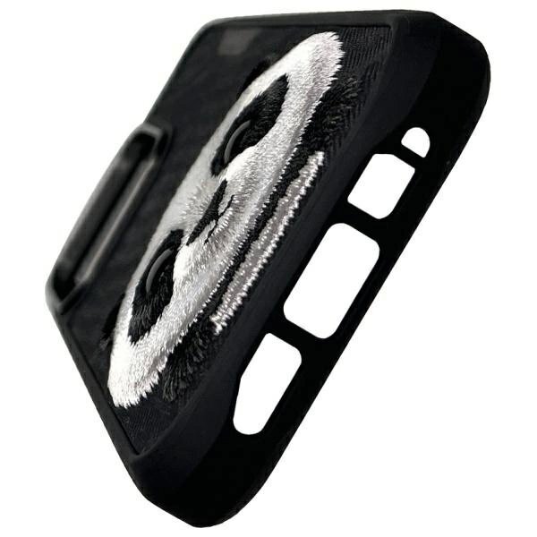 iPhone 16 Pro dėklas Nimmy Big Eyed Pet 2.0 Panda – juodas 5