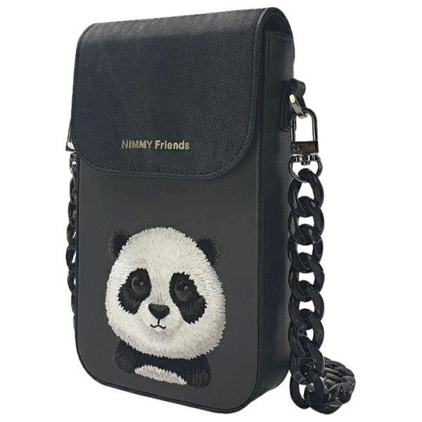 Telefoninė rankinė Nimmy Big Eyed Pet 2.0 Panda – juoda 1