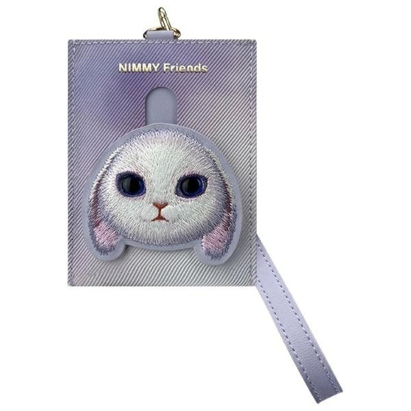 iPhone dėklas Nimmy Big Eyed Pet 2.0 Rabbit 3-in-1: telefonas + piniginė + sekimo įrenginys – violetinis 2