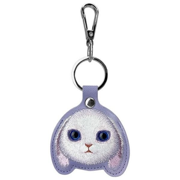 iPhone dėklas Nimmy Big Eyed Pet 2.0 Rabbit 3-in-1: telefonas + piniginė + sekimo įrenginys – violetinis 3