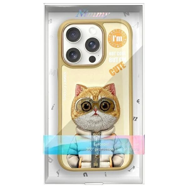 iPhone 16 Pro dėklas Nimmy Cool&Cute 2.0 Cat – žalias 8