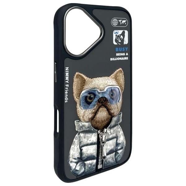 iPhone 16 dėklas Nimmy Cool& Cute 2.0 Dog – juodas 3