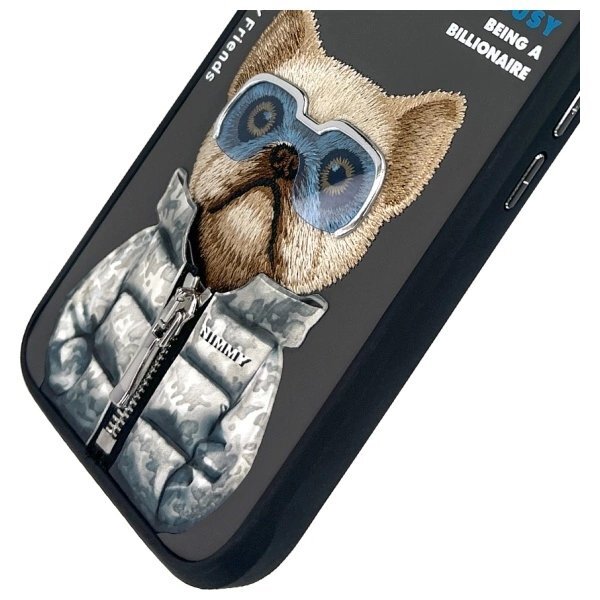 iPhone 16 dėklas Nimmy Cool& Cute 2.0 Dog – juodas 6