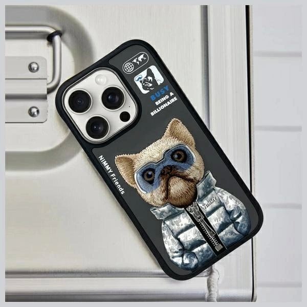 iPhone 16 Pro Max dėklas Nimmy Cool& Cute 2.0 Dog – juodas 7