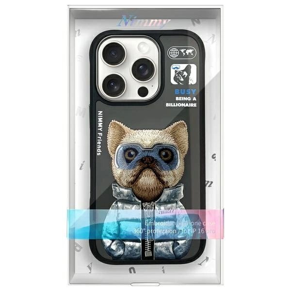 iPhone 16 Pro Max dėklas Nimmy Cool& Cute 2.0 Dog – juodas 8