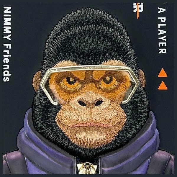 iPhone 15 Nimmy Cool&Cute 2.0 beždžionės dėklas – juodas 11