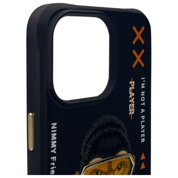 iPhone 15 Pro Nimmy Cool&Cute 2.0 beždžionės dėklas – juodas 2 iPhone 15 Pro Nimmy Cool&Cute 2.0 beždžionės dėklas – juodas 2