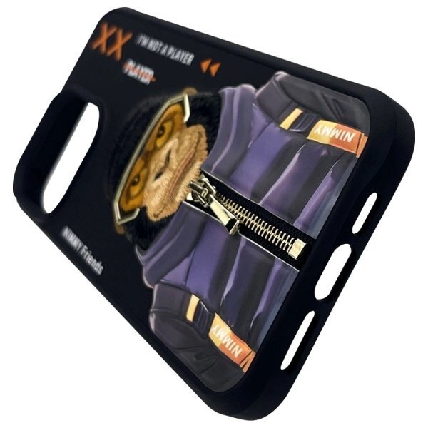 iPhone 15 Pro Nimmy Cool&Cute 2.0 beždžionės dėklas – juodas 5 iPhone 15 Pro Nimmy Cool&Cute 2.0 beždžionės dėklas – juodas 5
