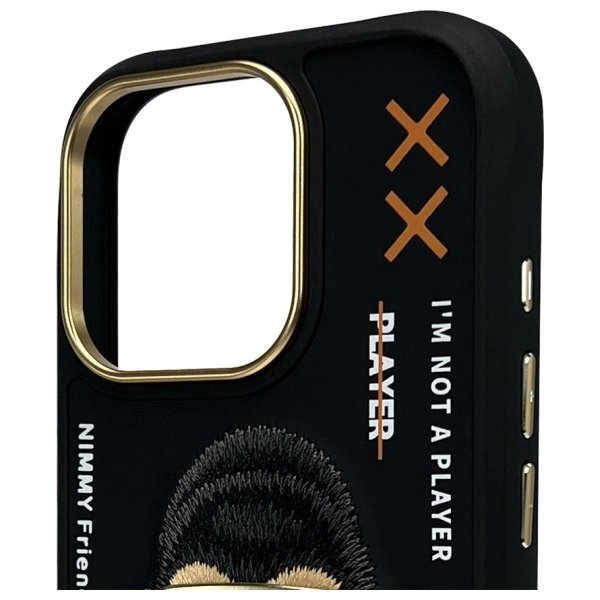 iPhone 16 Pro dėklas Nimmy Cool&Cute 2.0 Monkey – juodas 2 iPhone 16 Pro dėklas Nimmy Cool&Cute 2.0 Monkey – juodas 2