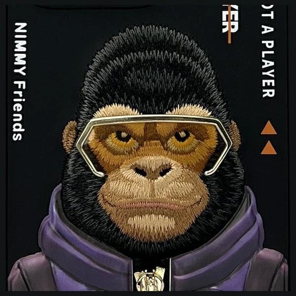 iPhone 16 Pro dėklas Nimmy Cool&Cute 2.0 Monkey – juodas 6