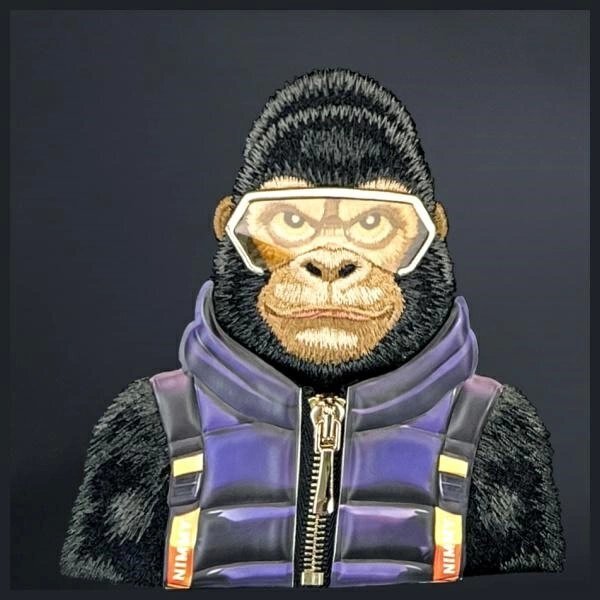 Nimmy Cool&Cute 2.0 gorilos rankinė – juoda 2 Nimmy Cool&Cute 2.0 gorilos rankinė – juoda 2