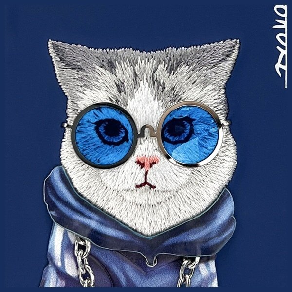 iPhone 15 Nimmy Glasses Cool Cat dėklas – mėlynas 10 iPhone 15 Nimmy Glasses Cool Cat dėklas – mėlynas 10