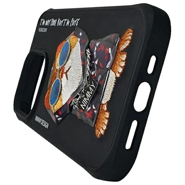 iPhone 15 Pro Nimmy Glasses Cool Cat dėklas – juodas 5 iPhone 15 Pro Nimmy Glasses Cool Cat dėklas – juodas 5