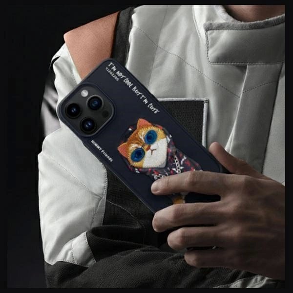 iPhone 15 Pro Nimmy Glasses Cool Cat dėklas – juodas 9 iPhone 15 Pro Nimmy Glasses Cool Cat dėklas – juodas 9