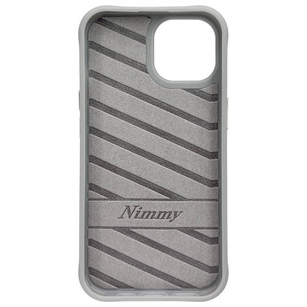 iPhone 15 Nimmy Glasses Cool Cat dėklas – pilkas 4 iPhone 15 Nimmy Glasses Cool Cat dėklas – pilkas 4