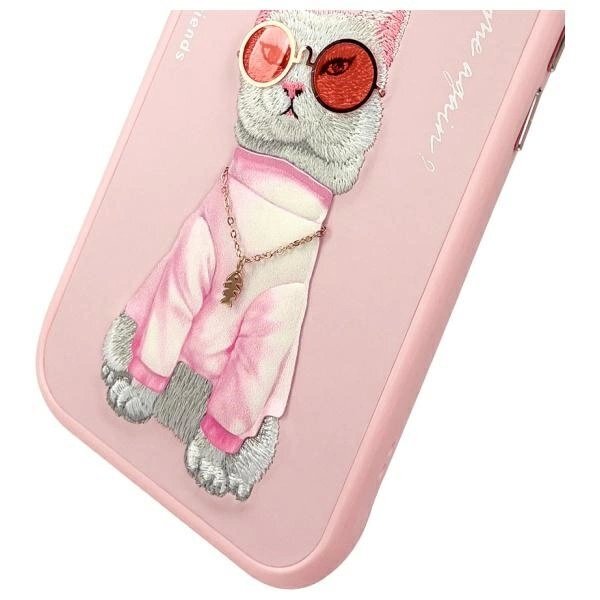 iPhone 15 Nimmy Glasses Cool Cat dėklas – rožinis 9 iPhone 15 Nimmy Glasses Cool Cat dėklas – rožinis 9