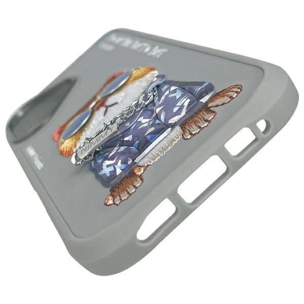 iPhone 16 dėklas Nimmy Glasses Cool Cat – pilkas 7 iPhone 16 dėklas Nimmy Glasses Cool Cat – pilkas 7