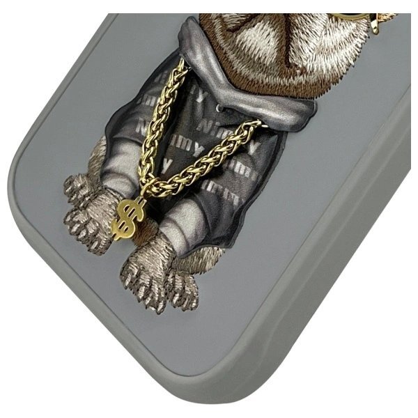iPhone 16 Pro Max dėklas Nimmy Glasses Cool Dog – pilkas 3 iPhone 16 Pro Max dėklas Nimmy Glasses Cool Dog – pilkas 3