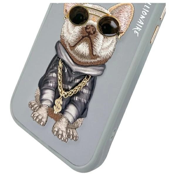 iPhone 15 Nimmy Glasses Cool Dog dėklas – pilkas 9 iPhone 15 Nimmy Glasses Cool Dog dėklas – pilkas 9