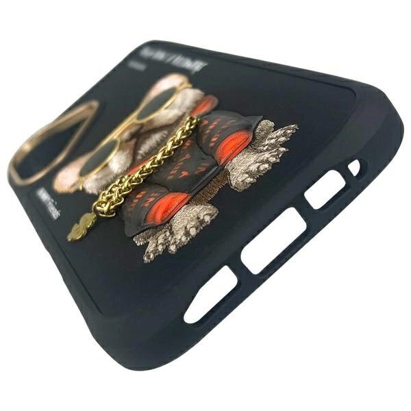 iPhone 16 dėklas Nimmy Glasses Cool Dog – juodas 7