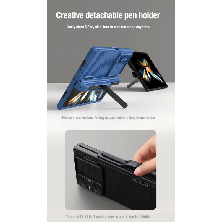 Nillkin CamShield Fold Dėklas skirtas Samsung Galaxy Z Fold 5 with additional stylus holder - juodas 10 Nillkin CamShield Fold Dėklas skirtas Samsung Galaxy Z Fold 5 with additional stylus holder - juodas 10