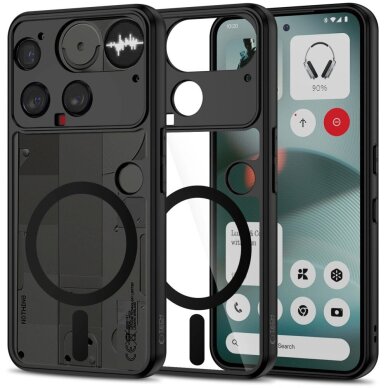 Nothing Phone 3 Tech-Protect Magmat Magsafe dėklas – juodas Nothing Phone 3 Tech-Protect Magmat Magsafe dėklas – juodas