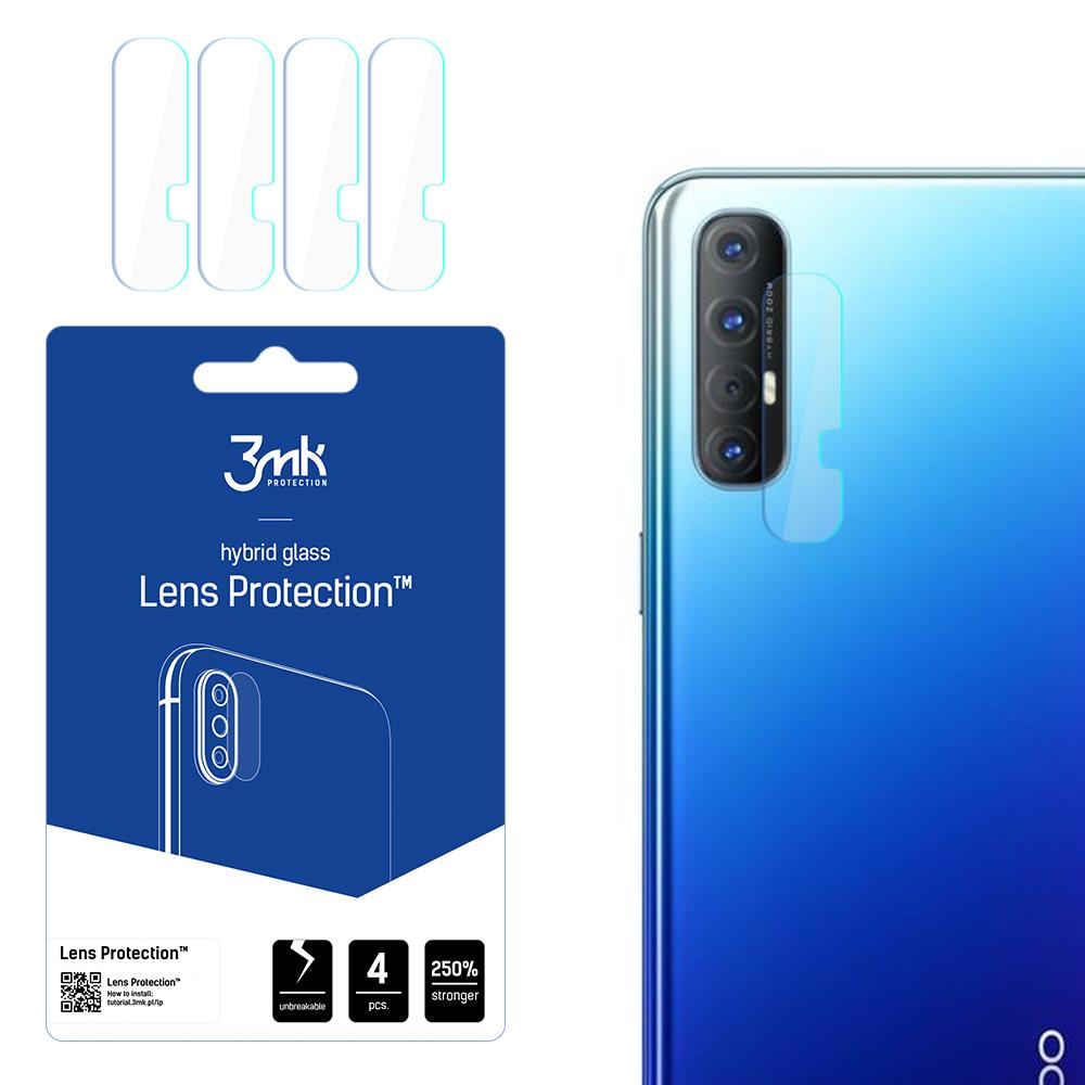 Apsauginis stikliukas kamerai 3MK Oppo Reno 3 Pro 4 vnt. Apsauginis stikliukas kamerai 3MK Oppo Reno 3 Pro 4 vnt.