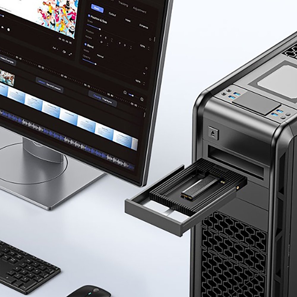 Adapteris Orico D2NS-6G M.2 NGFF – 3.5" – juodas 3 Adapteris Orico D2NS-6G M.2 NGFF – 3.5" – juodas 3