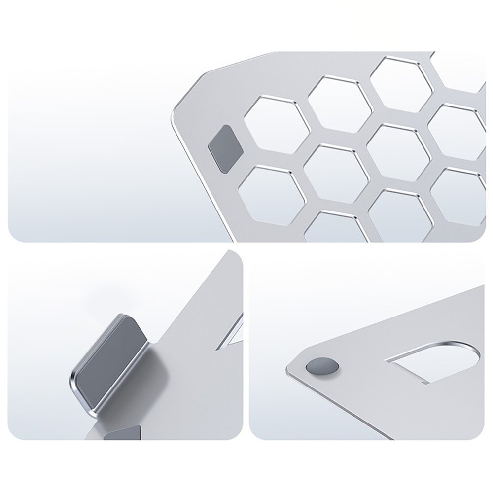 Nešiojamo kompiuterio stovas Orico LST02I – sidabrinis 5 Nešiojamo kompiuterio stovas Orico LST02I – sidabrinis 5