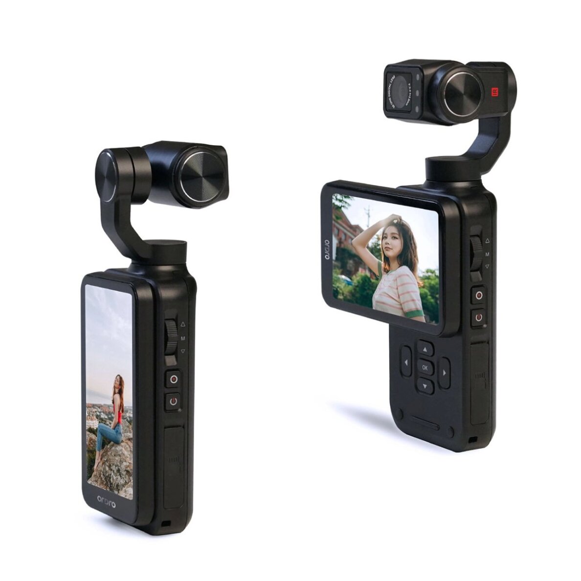 Kamera su stabilizatoriumi Ordro Pocket M5 3 ašių Gimbal, 5K, tinkama vlogams ir YouTube – juoda 5 Kamera su stabilizatoriumi Ordro Pocket M5 3 ašių Gimbal, 5K, tinkama vlogams ir YouTube – juoda 5