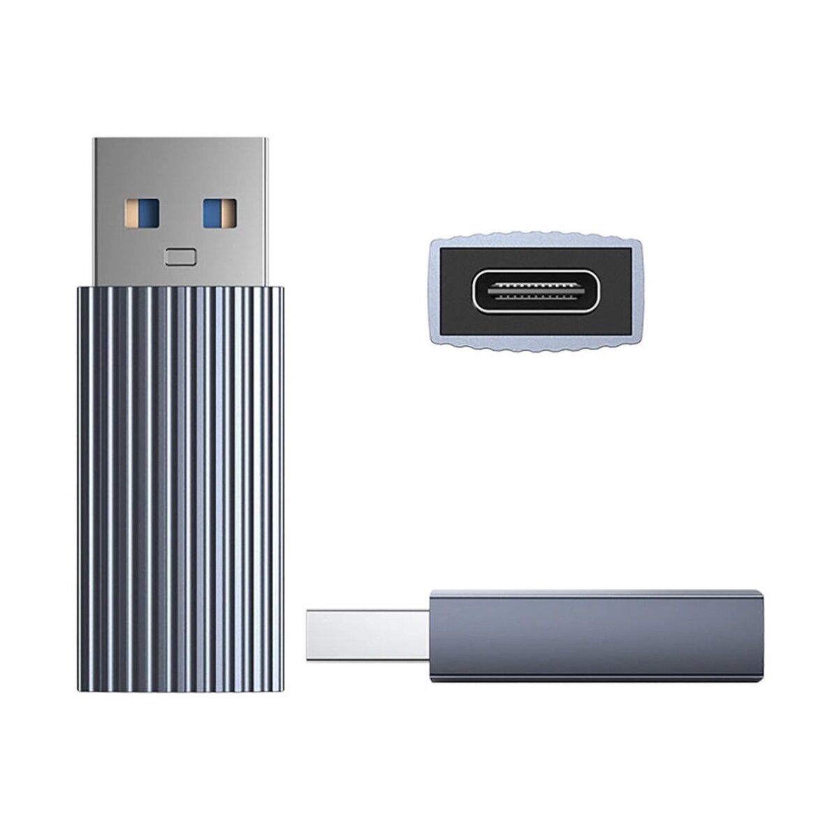 Adapteris Orico AH-AC10 USB-C – USB-A 3.1 – pilkas 1 Adapteris Orico AH-AC10 USB-C – USB-A 3.1 – pilkas 1