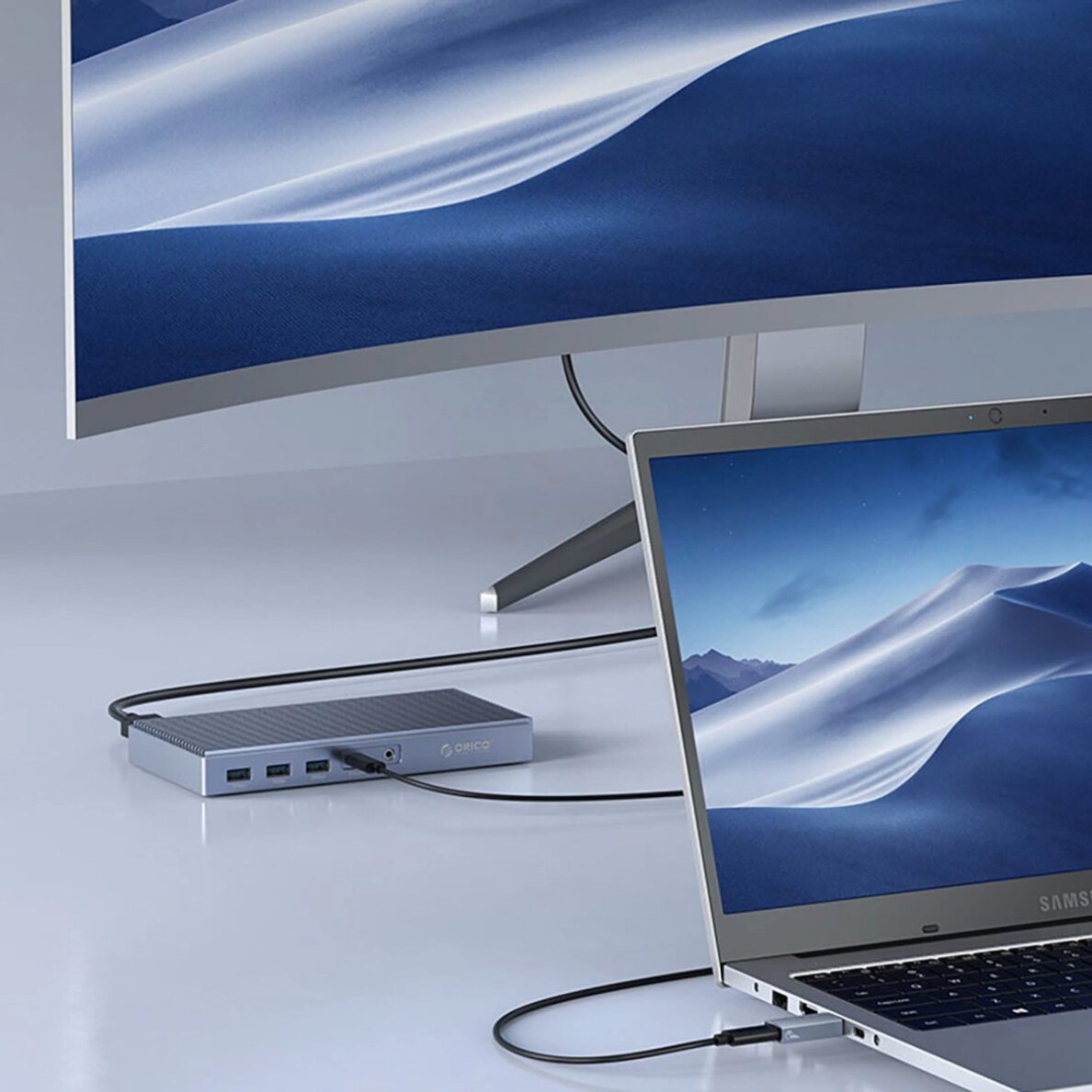 Adapteris Orico AH-AC10 USB-C – USB-A 3.1 – pilkas 3 Adapteris Orico AH-AC10 USB-C – USB-A 3.1 – pilkas 3