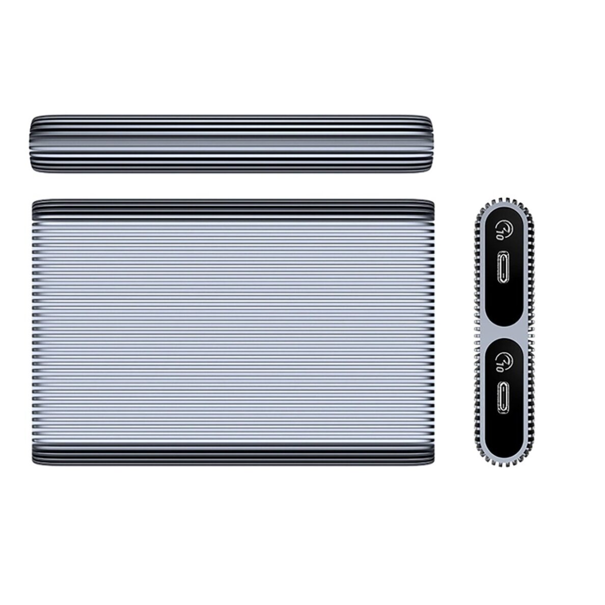 Diskų korpusas Orico AM2C3-2N dvigubas M.2 NVME USB-C 3.2 10Gb/s – pilkas 1