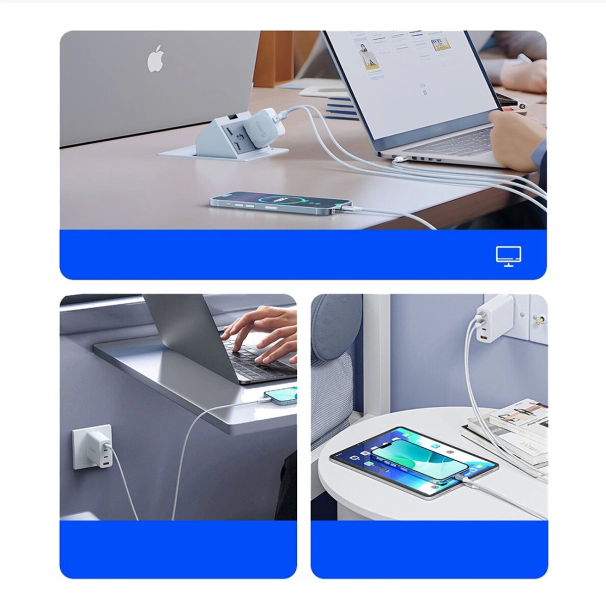 Įkrovimo kabelis Orico CDX 100W 5A Power Delivery USB-C – USB-C 1m – baltas 4