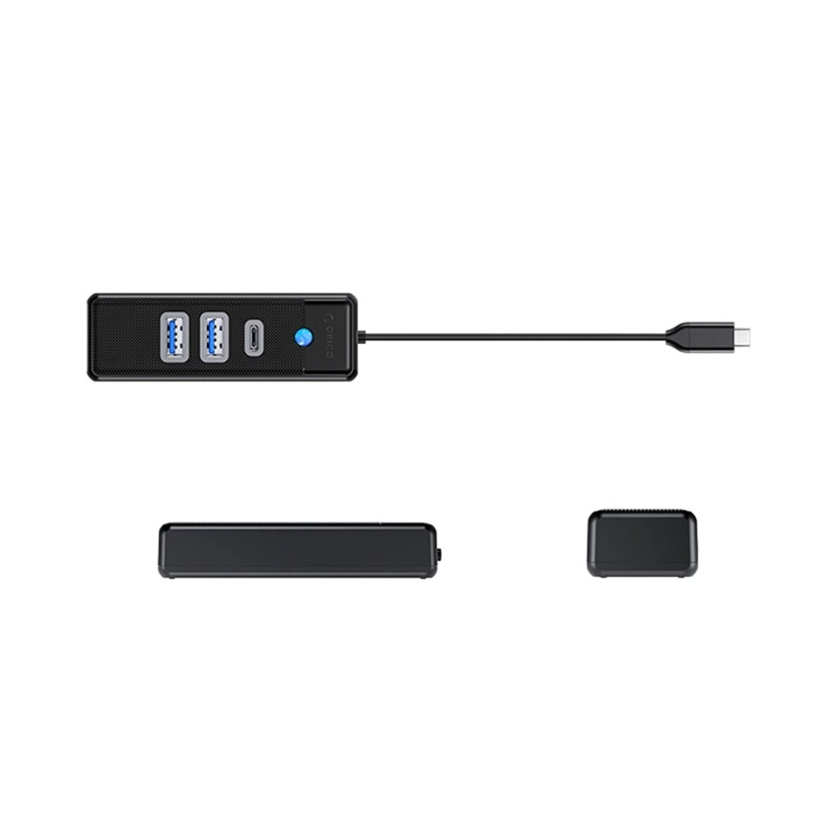 USB-C šakotuvas Orico PWC2U-C3 / 2x USB-A 3.0 + 1x USB-C 3.0 – juodas 1 USB-C šakotuvas Orico PWC2U-C3 / 2x USB-A 3.0 + 1x USB-C 3.0 – juodas 1
