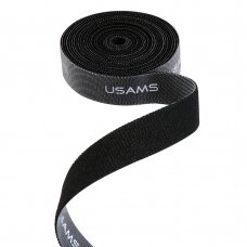 [Užsakomoji prekė] Organizator Cabluri Universal Velcro 2m - USAMS (US-ZB060) - Juodas
