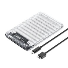 Išorinis disko korpusas Orico 2139U3-V1 2.5" HDD/SSD USB Micro-B 5Gb/s – permatomas