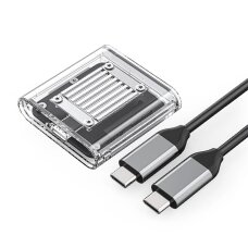 Diskų dėklas Orico TC20-M2-10G M.2 NVME USB-C 3.2 – permatomas Diskų dėklas Orico TC20-M2-10G M.2 NVME USB-C 3.2 – permatomas