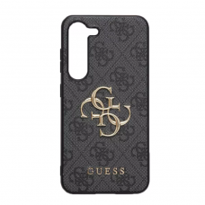 Originalus dėklas Guess GUHCS23S4GMGGR S23 S911 Pilkas hardcase 4G Big Metal Logo